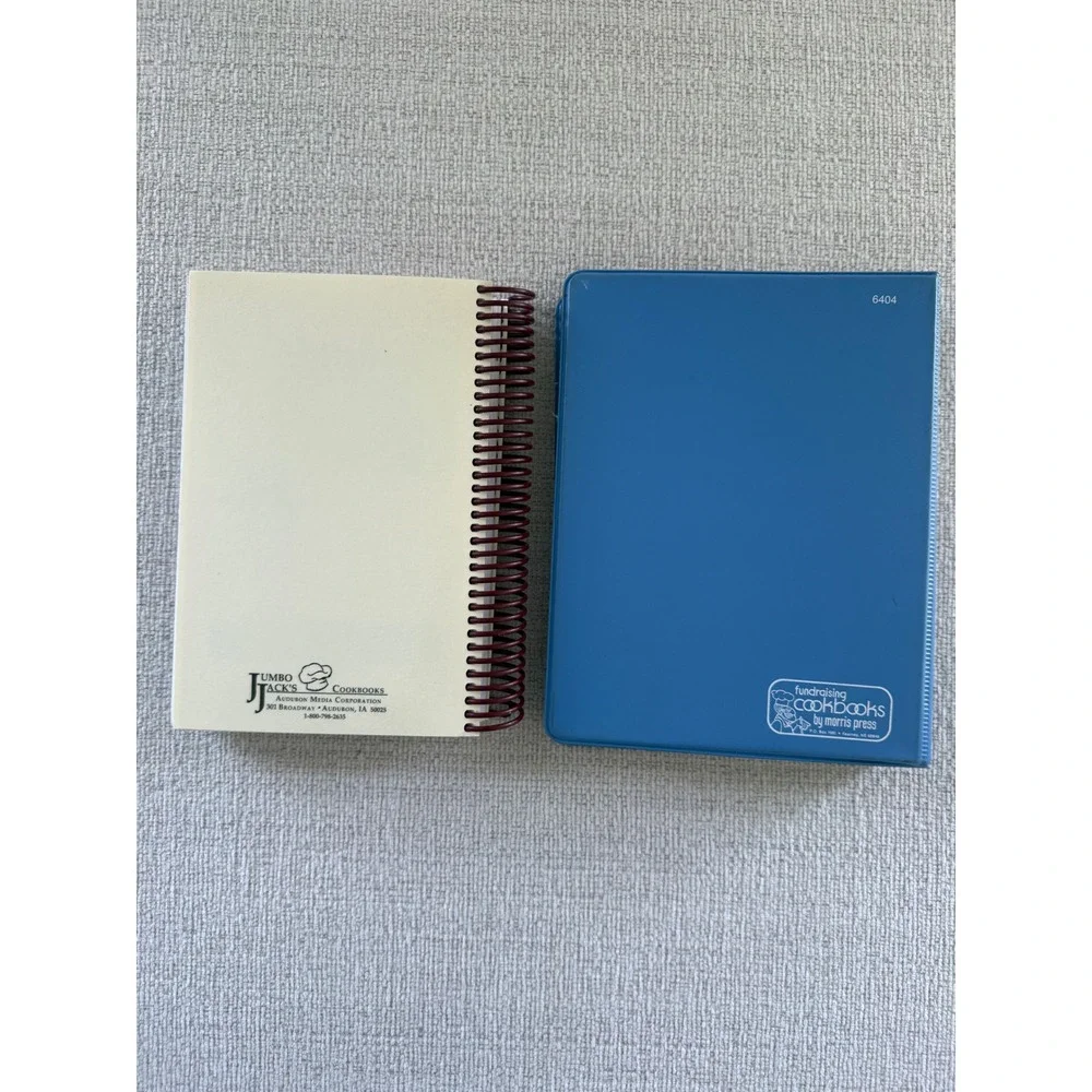 Set of 2 Vintage Pennsylvania Mennonite Community Cookbooks Old Order Spiral